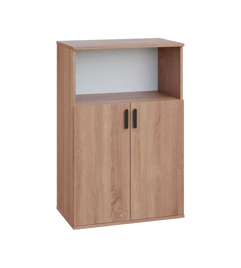 LN 3 - 7DN kancelářská skříň, 2-dveřová/nika, 1107x720x400, dub bardolino